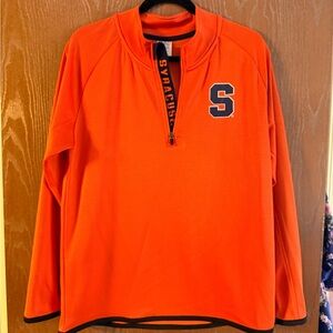 Knights Apparel Orange and Navy 1/4 Zip Pullover